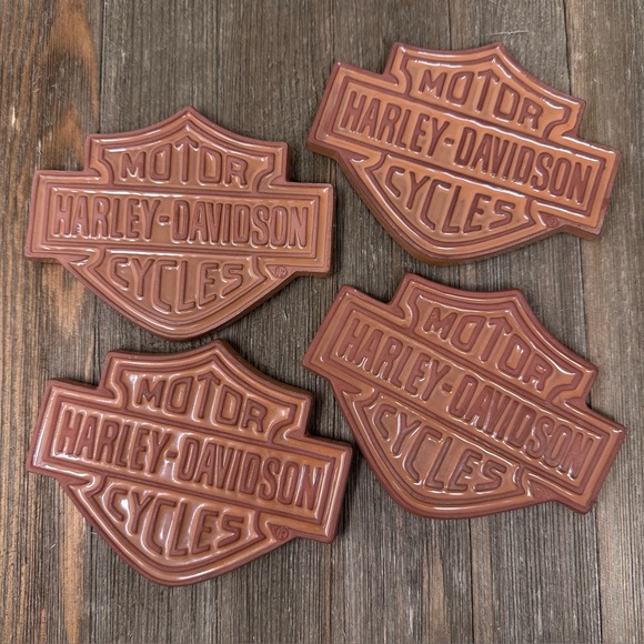 Harley-Davidson Other - Harley-Davidson Bar & Shield Terra Cotta Coasters Set of 4
